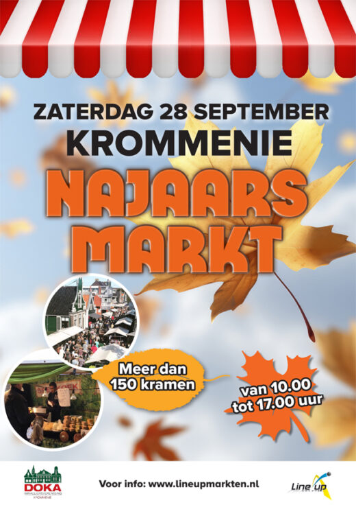 Najaarsmarkt op 28 september in Krommenie, de braderie van Noord Holland is altijd mega groot en top bezocht