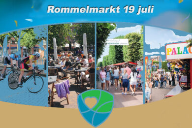 19 juli is de rommelmarkt 's Gravenzande aangrenzend aan de jaarmarkt van de feestweek.